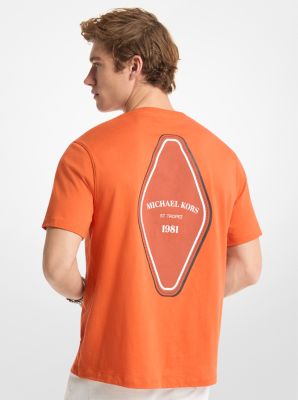 Graphic Logo Cotton T-Shirt in MIMOSA | Michael Kors