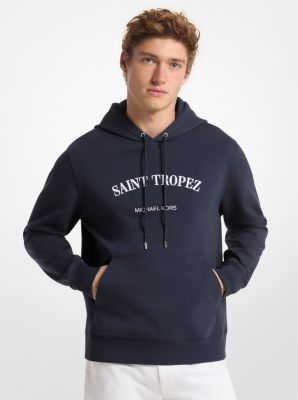 MK Kapuzenpullover Saint Tropez Aus Baumwollmischung - Blau