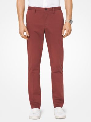 Slim-Fit Stretch-Cotton Trousers