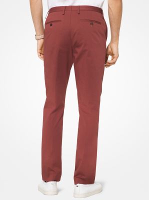 Slim-Fit Stretch-Cotton Trousers