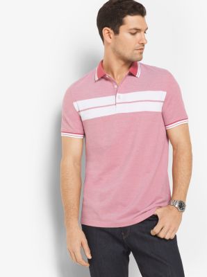 Greenwich Striped Cotton Polo Shirt