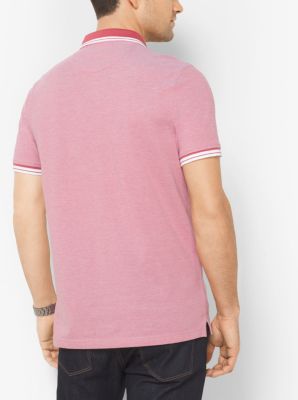 Greenwich Striped Cotton Polo Shirt