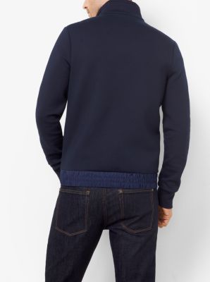 Zip-Up Cotton-Blend Sweatshirt