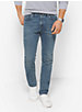 Jeans ajusté en coton extensible image number 0