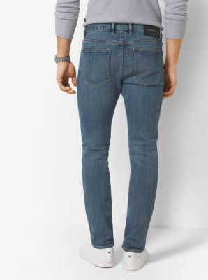 Jeans ajusté en coton extensible image number 1