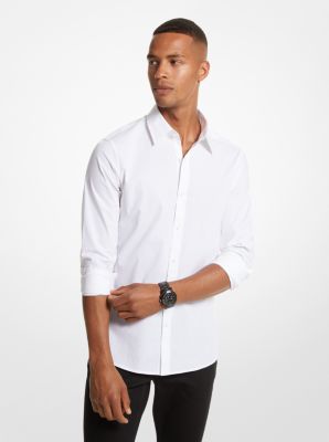 Slim-Fit Stretch-Cotton Shirt