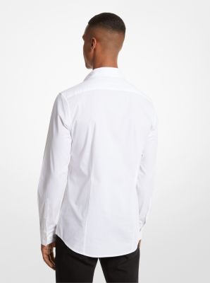 Slim-Fit Stretch-Cotton Shirt | Michael Kors