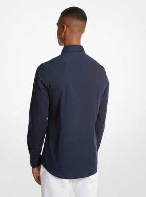MICHAEL KORS: Michael shirt in stretch cotton - Blue 1