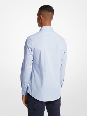 Shop Michael Kors Stretch-Cotton Slim-Fit Shirt