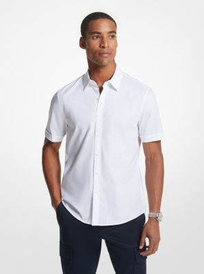 Stretch Cotton Slim Fit Short Sleeve Shirt