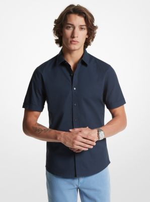 Slim-Fit Stretch Cotton Shirt
