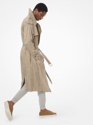 Crushed Cotton Trench Coat