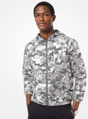 Camouflage Foil Print Jacket | Michael Kors