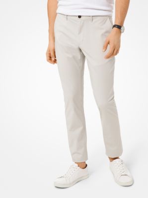 Slim-Fit Washed Poplin Chinos in PIEDRA | Michael Kors