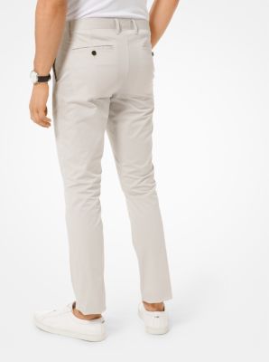 Slim-Fit Washed Poplin Chinos in PIEDRA | Michael Kors