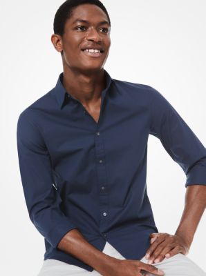michael kors slim fit stretch shirt