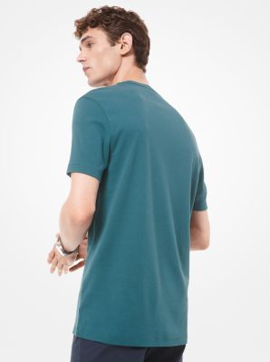 Cotton T-Shirt in AZUL ATLÁNTICO | Michael Kors