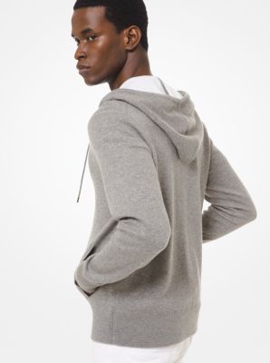 Cotton Cashmere Zip-Up Hoodie | Michael Kors Canada