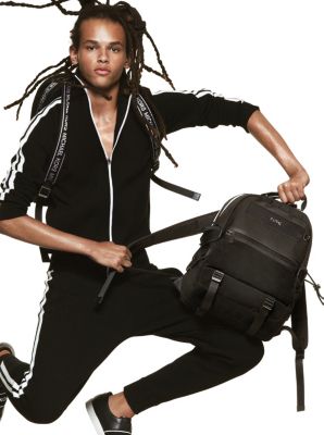 Contrast Stripe Cotton-Blend Joggers