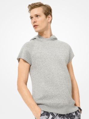 Cashmere and Cotton-Blend Sleeveless Hoodie