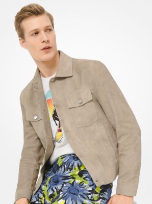 Michael kors mens suede on sale jacket