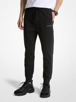 Joggers in misto cotone con fettuccia logo image number 0