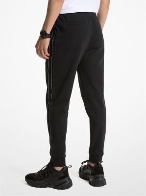 Joggers in misto cotone con fettuccia logo image number 1