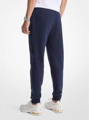 Joggers in misto cotone con fettuccia logo image number 1