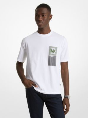 T-shirt en coton imprimé avec logo image number 0