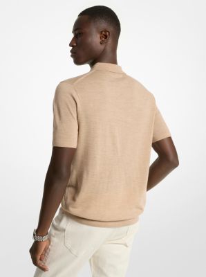 Polo en laine mérinos