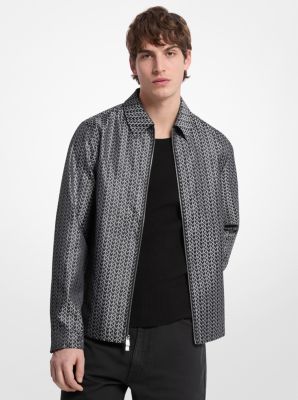 Veste en jacquard à logo MK2000 image number 0