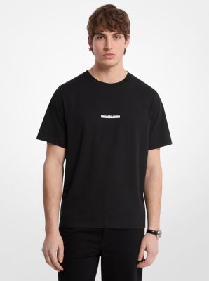 MK T-Shirt Aus Baumwolle Mit Logo - Schwarz