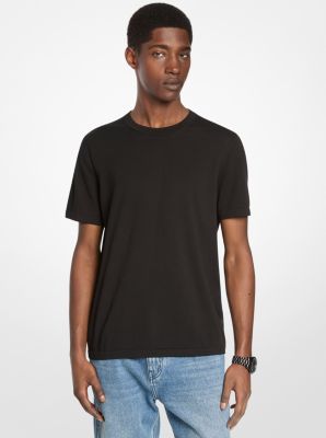 Cotton Short-Sleeve Sweater