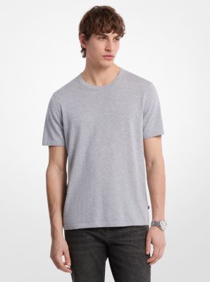 Cotton Short-Sleeve Sweater