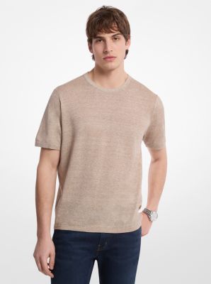 T-shirt en lin et coton