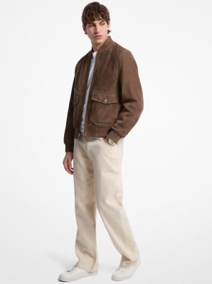 Suede Bomber Jacket