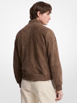 Suede Bomber Jacket