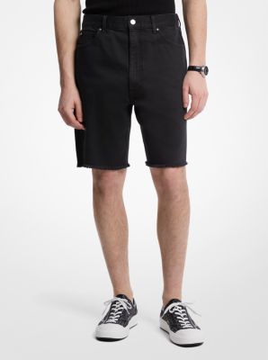 Shorts aus ausgefranstem Denim