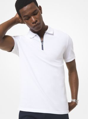 michael kors white polo