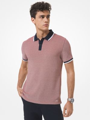 Cotton Jacquard Polo Shirt | Michael Kors