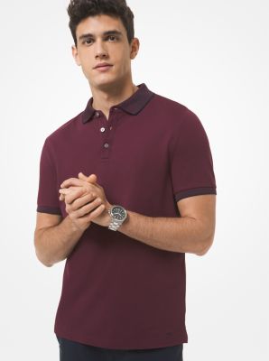 Logo Collar Cotton Polo Shirt | Michael 