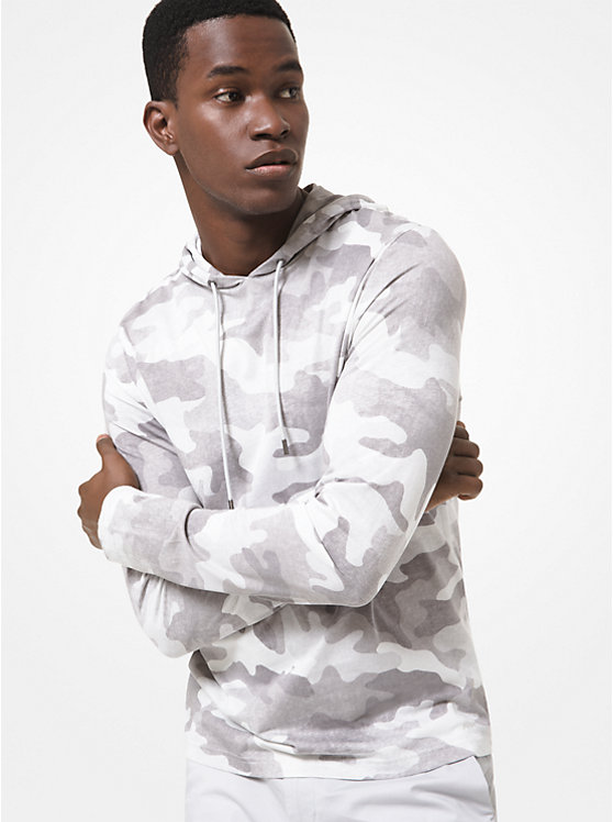 Camouflage Cotton Jersey Hoodie image number 0
