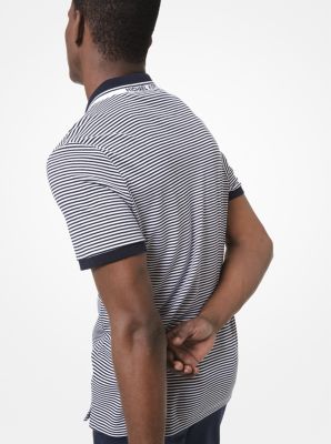 Striped Cotton Polo Shirt