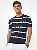 Tie-Dye Ribbed Cotton Short-Sleeve Sweater image number 0