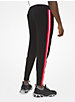 Pantalon de jogging en viscose extensible à rayures contrastantes image number 1