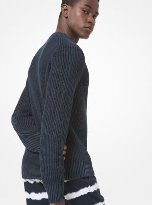 Ribbed Linen and Cotton Sweater