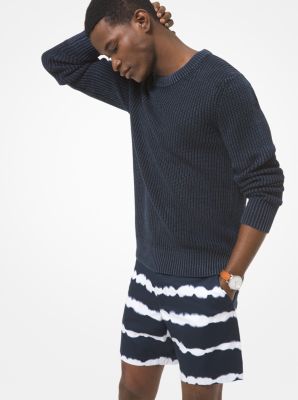 Ribbed Linen and Cotton Sweater