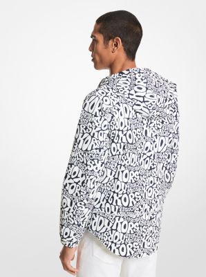 Graphic Logo Hooded Jacket