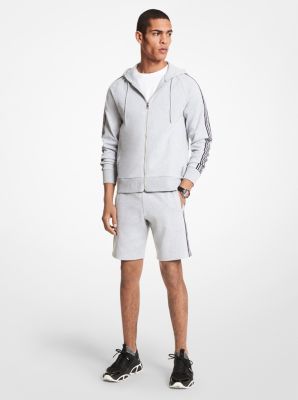 Adidas tape hot sale zip hoodie