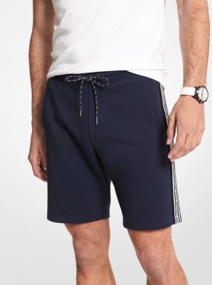 Logo Tape Cotton Blend Shorts | Michael Kors